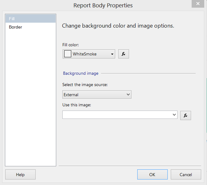 Report Body Properties