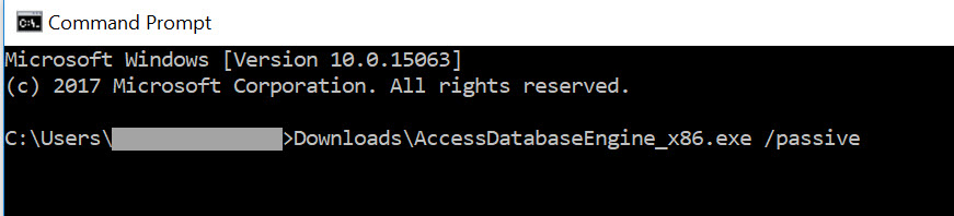 ACE install cmd