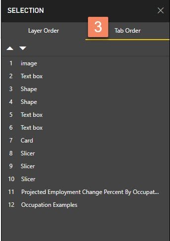 Tab Order Enhances Power BI Report Accessibility – Data Savvy