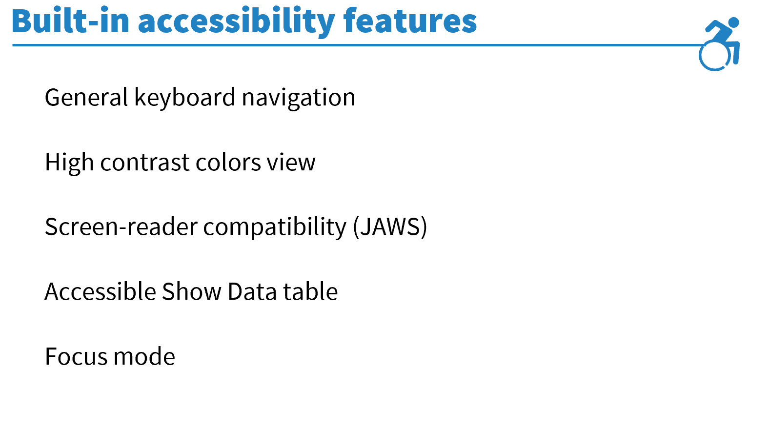 Content slide with large text and clean formatting